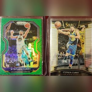 Stephen Curry Panini Green Prizim & Select